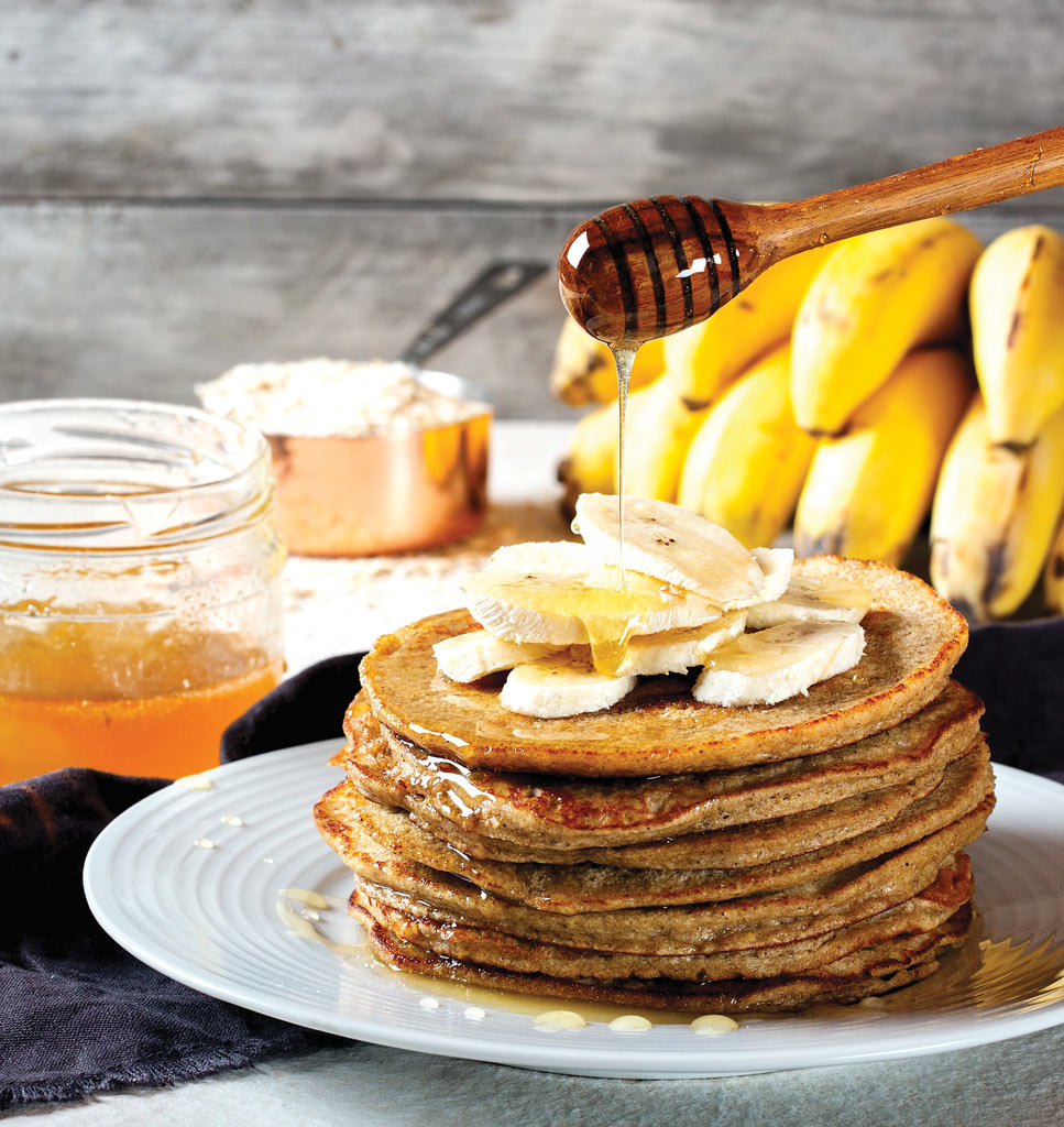 Banana-Oat-Pancakea