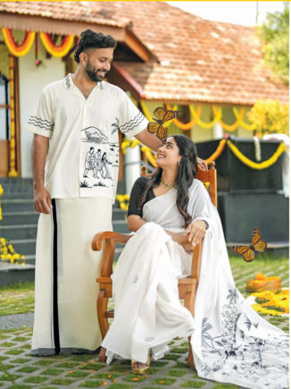White-Saree