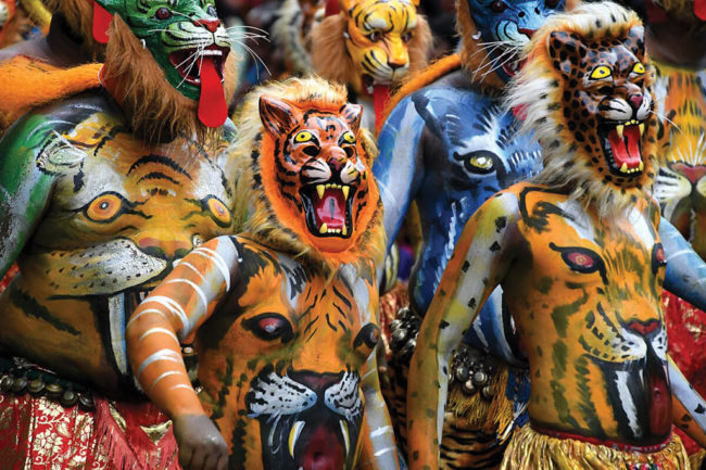 Pulikkali-during-Onam