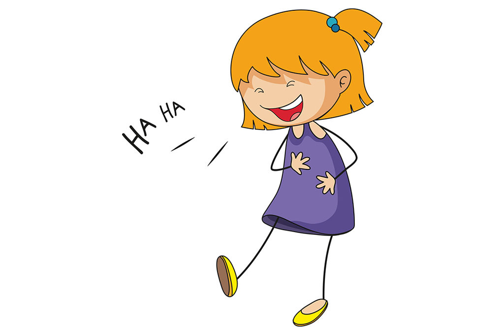 laughing