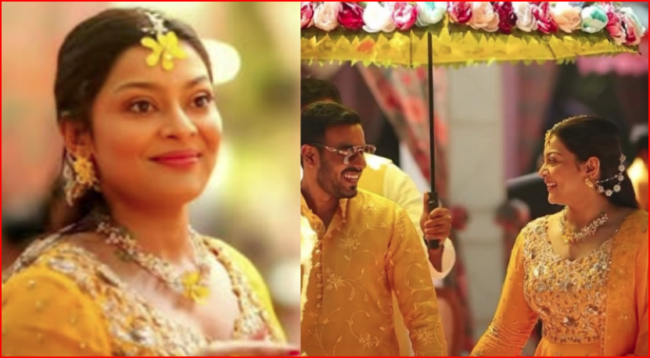 ಜಯಮಾಲಾ ಮಗಳ ಅದ್ಧೂರಿ ಮದುವೆ : ಹಳದಿ ಶಾಸ್ತ್ರದಲ್ಲಿ ಕುಣಿದುಕುಪ್ಪಳಿಸಿದ ನಟಿಯರು