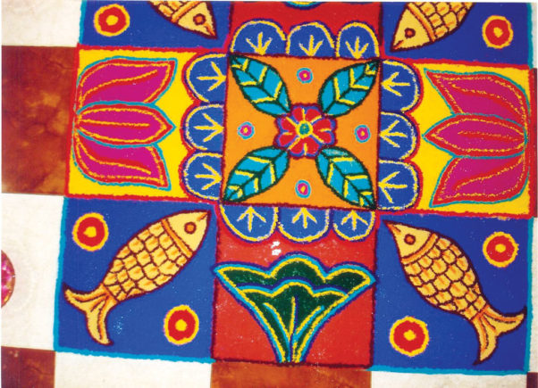 ದೀಪಾವಳಿ ಹಬ್ಬದ ಬೆಡಗು ಹೆಚ್ಚಿಸುವ ರಂಗೋಲಿ