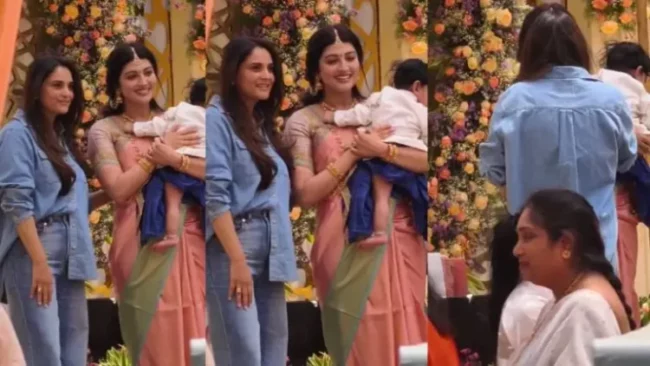 ಪ್ರಣೀತಾ ಮಗನ ಅದ್ಧೂರಿ ನಾಮಕರಣದಲ್ಲಿ ಸ್ಯಾಂಡಲ್‌ವುಡ್ ಕ್ವೀನ್ ರಮ್ಯಾ ಭಾಗಿ