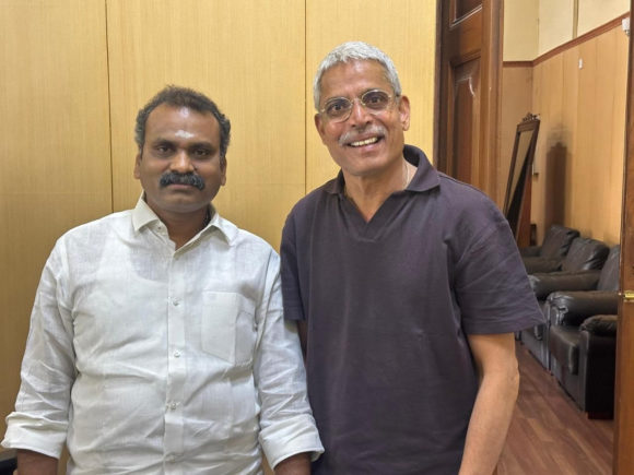 ಕೇಂದ್ರ ಮಾಹಿತಿ ಮತ್ತು ಪ್ರಸಾರ ಹಾಗೂ ಸಂಸದೀಯ ವ್ಯವಹಾರಗಳ ರಾಜ್ಯ ಸಚಿವ ಎಲ್. ಮುರುಗನ್‌ರನ್ನು ಭೇಟಿ ಮಾಡಿದ ಲಹರಿ ವೇಲು…