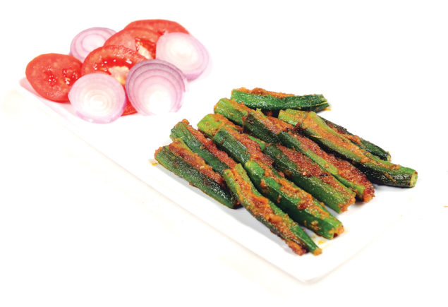 ಹಸಿರು ತರಕಾರಿಯ ಅದ್ಭುತ ರಸಗವಳ  ಸ್ಟಫ್ಡ್ ಬೆಂಡೆ