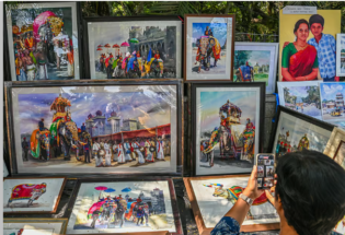 ಚಿತ್ರಸಂತೆಯಲ್ಲಿ ಮೇಳೈಸಿದ ಪ್ರಕೃತಿ ಸೊಬಗು