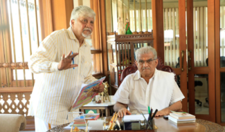 ವೀರ ಕಂಬಳಕ್ಕಾಗಿ ಬಣ್ಣ ಹಚ್ಚಿದ ವೀರೇಂದ್ರ ಹೆಗ್ಗಡೆ!