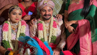 ಮಾಜಿ ಸಂಸದ ಮುದ್ದಹನುಮೇಗೌಡ ಪುತ್ರಿ ರಚನಾ ಜೊತೆ ನಟ ದುಷ್ಯಂತ್ ಶ್ರೀನಿವಾಸ್ ಅದ್ಧೂರಿ ವಿವಾಹ