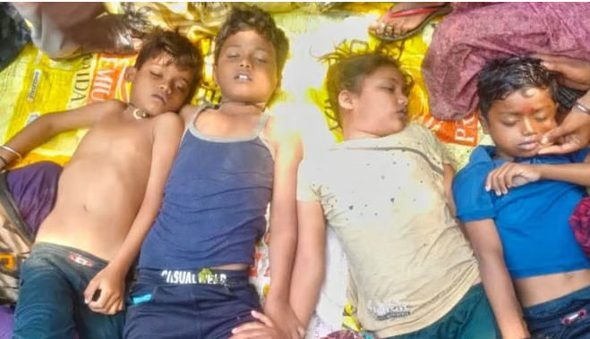 ಕೃಷಿ ಹೊಂಡದಲ್ಲಿ ಈಜಲು ತೆರಳಿದ್ದ ಒಂದೇ ಕುಟುಂಬದ ನಾಲ್ವರು ಮಕ್ಕಳು ಸಾವು