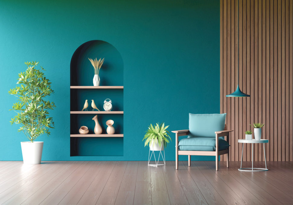 armchair-green-living-room-with-copy-space