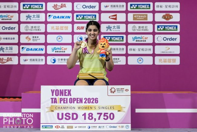 Taipei open 2026: ಚರಿತ್ರೆ ಸೃಷ್ಟಿಸಿದ ತನ್ವಿ ಶರ್ಮಾ!