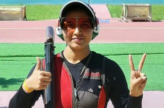 ಟ್ರ್ಯಾಪ್ ಶೂಟಿಂಗ್‌ನಲ್ಲಿ ಚಿನ್ನ ಗೆದ್ದ ನೀರೂ ಧಾಂಡಾ
