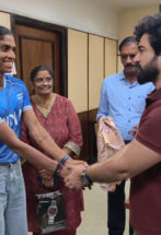 ಚಿನ್ನದ ಹುಡುಗಿ ಪೂವಮ್ಮ ಭೇಟಿಯಾದ ನಟ ಶೈನ್ ಶೆಟ್ಟಿ